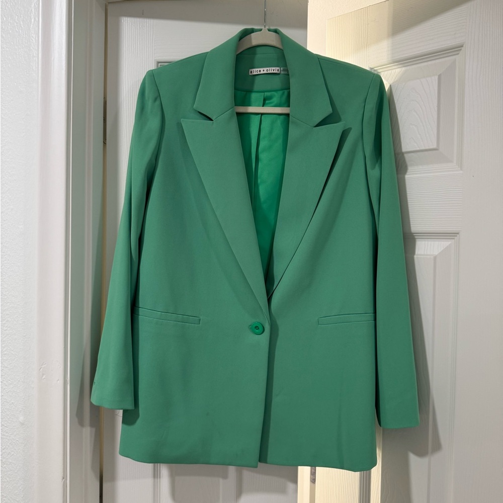 Alice + Olivia Green Women's Blazer
